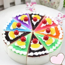 Squishies милый треугольник торт мягкое медленно поднимающееся мягкое сжатие мягкие детские игрушки Мобильный телефон ремни Смешные давление релиз подарок