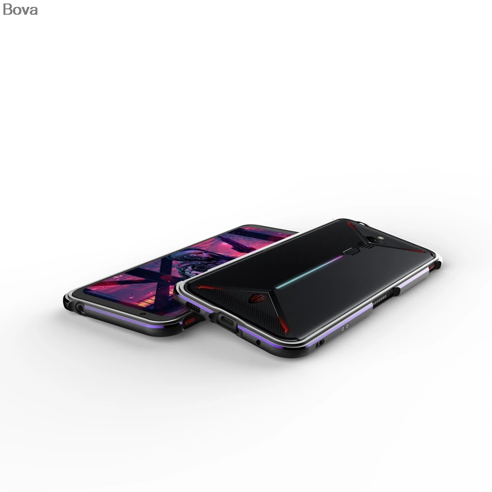 Чехол для Nubia Red Magic 3 роскошный Ультратонкий алюминиевый бампер ZTE 3s + 2 пленки (1