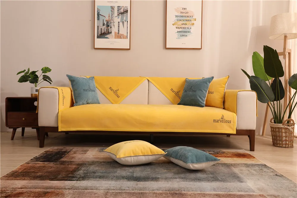 Скандинавский стиль, противогрязный нескользящий чехол для дивана, коврик для собак, чехлы для подушек, угловой диван, полотенце для секционного дивана, домашний текстиль, чехол
