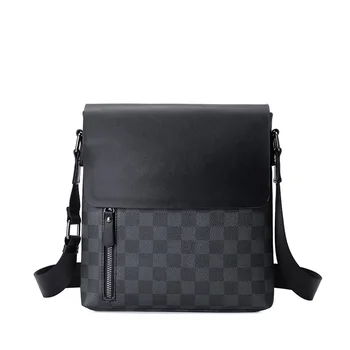 

New Men's Shoulder Bag Fashion All-match Leather Street Outdoor Diagonal Bag Flip ipad Shoulder Bag Men's Bag