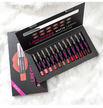

Luxury 12Pcs Set lipstick Non-stick matte lipstick vegan glitter private label lipstick Personal Makeup