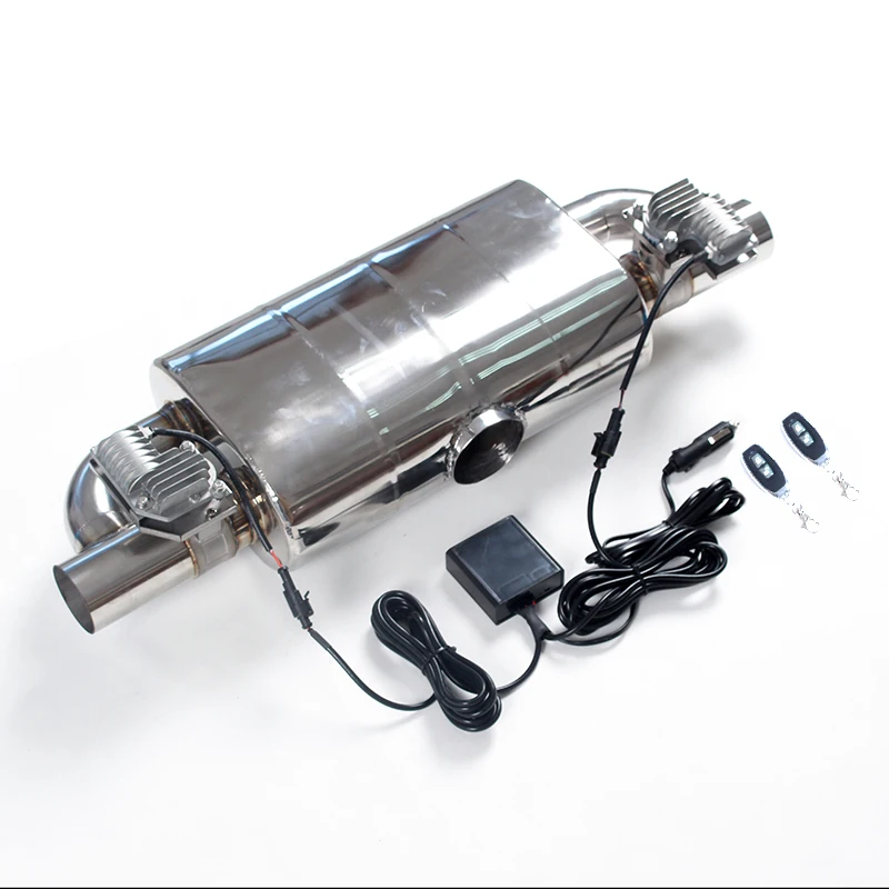 Exhaust Muffler With Sounds Control Valve Electric Silencer Universal Waterproof Stainless Cars Down Pipes