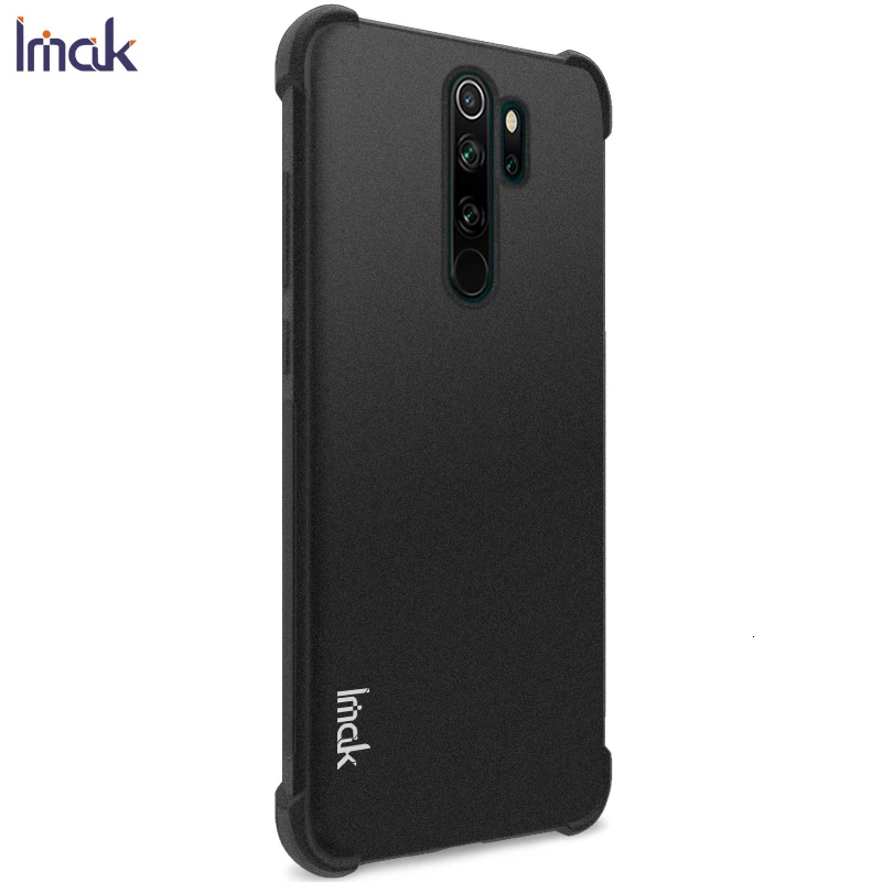 Для Redmi Note 8 Pro Чехол IMAK Ударопрочный силиконовый мягкий прозрачный чехол из ТПУ для Xiaomi Redmi Note 8 Pro - Цвет: Black Matte