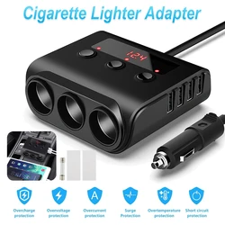 Transmisor modulador FM para encendedor de cigarrillos de coche, Radio 3.1A, Cargador USB para coche, Kit de manos libres inalámbrico, Audio Aux, transmisor FM