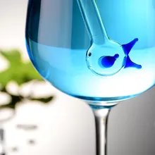 3 шт креативные красочные рыбные стеклянные соломинки смузи многоразовые для свадьбы, дня рождения, вечеринки, питьевой бар соломинки для напитков