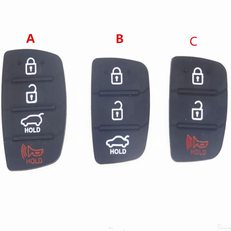 DAKATU Car Key Rubber Button Pad 3 4 Buttons Key Case Cover Remote Auto Replacement Parts Car Key Shell For Hyundai Ix35 Ix45 DAKATU Car Key Rubber Button Pad 3 4 Buttons Key Case Cover Remote Auto Replacement Parts Car Key Shell For Hyundai Ix35 Ix45