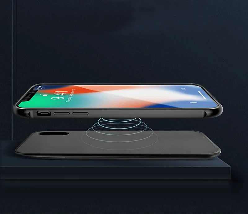 Чехол для зарядного устройства для мобильного телефона, чехол для Iphone X XS XR XS Max, чехол для телефона с цифровым дисплеем, чехол для беспроводной зарядки