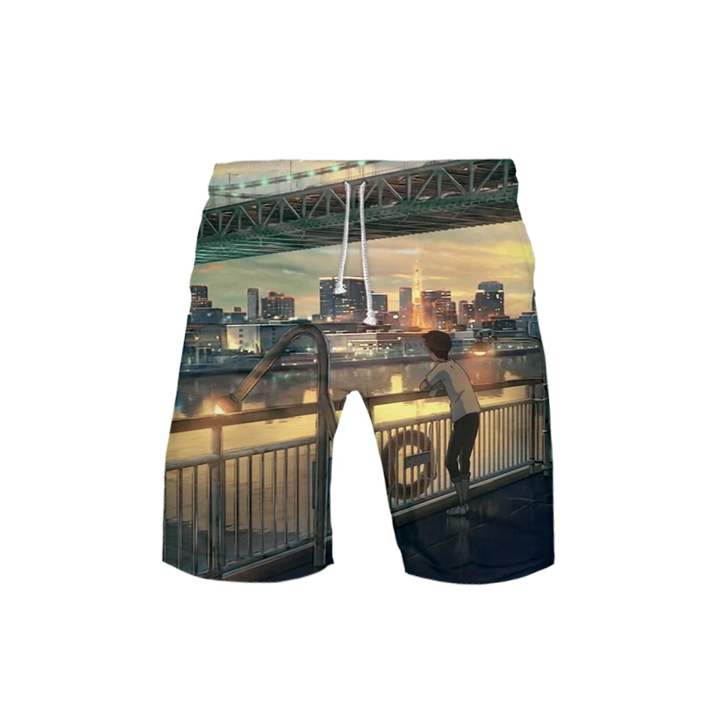 Son of the weather 2019 new shorts Anime  3D printing casual shorts fashion high street sports shorts