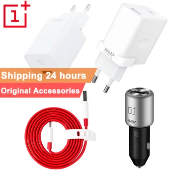 

Original for Oneplus 7T Pro Type C Charge Cable Car charge 5V 4/6A 30W EU Fast Adapter For One Plus 7T 7P 6T 5T OnePlus 3T/ 1+5