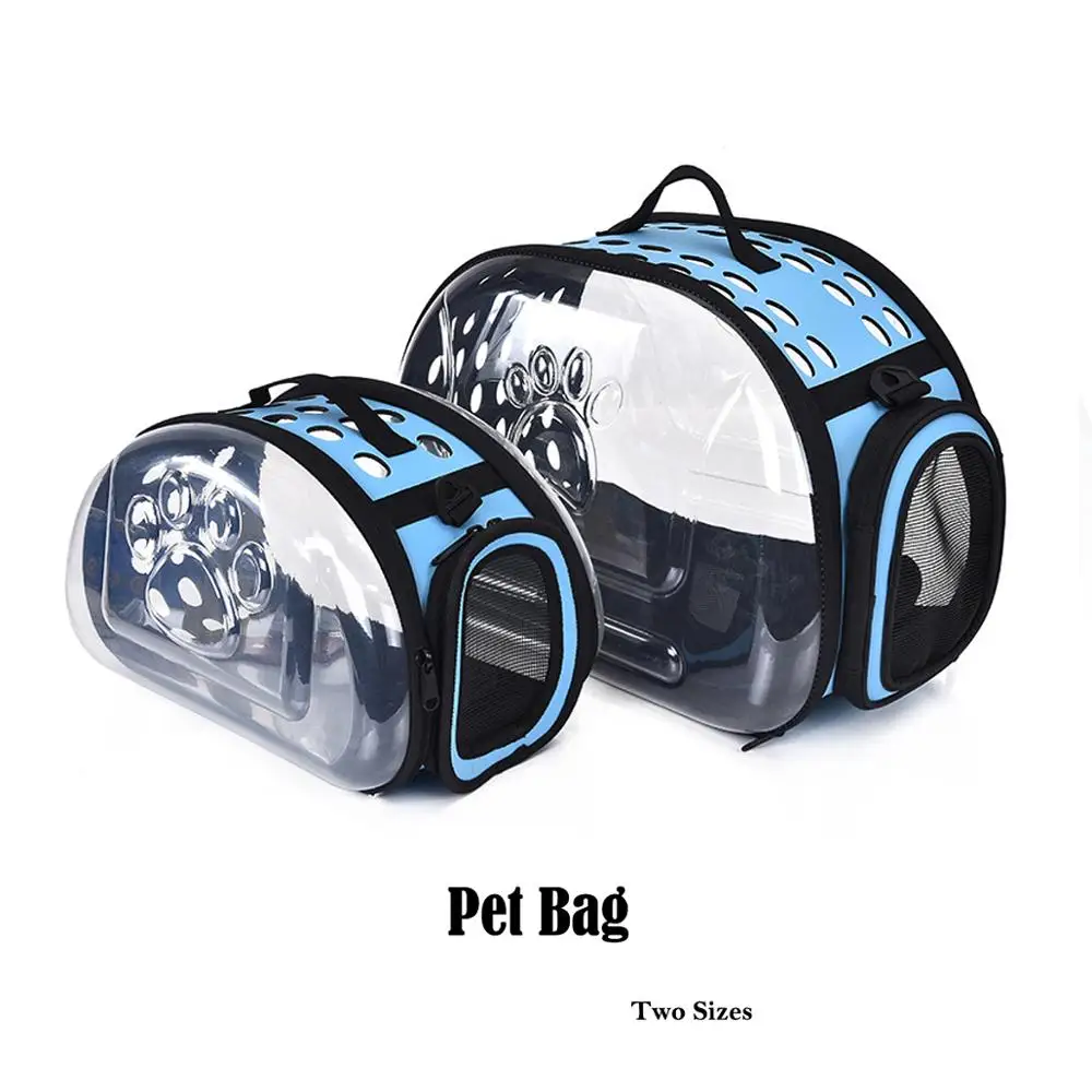 Дышащая дорожная сумка для домашних животных, прозрачная сумка-переноска для кошек, собак, космическая капсула, складной рюкзак для путешествий, сумка для переноски щенков