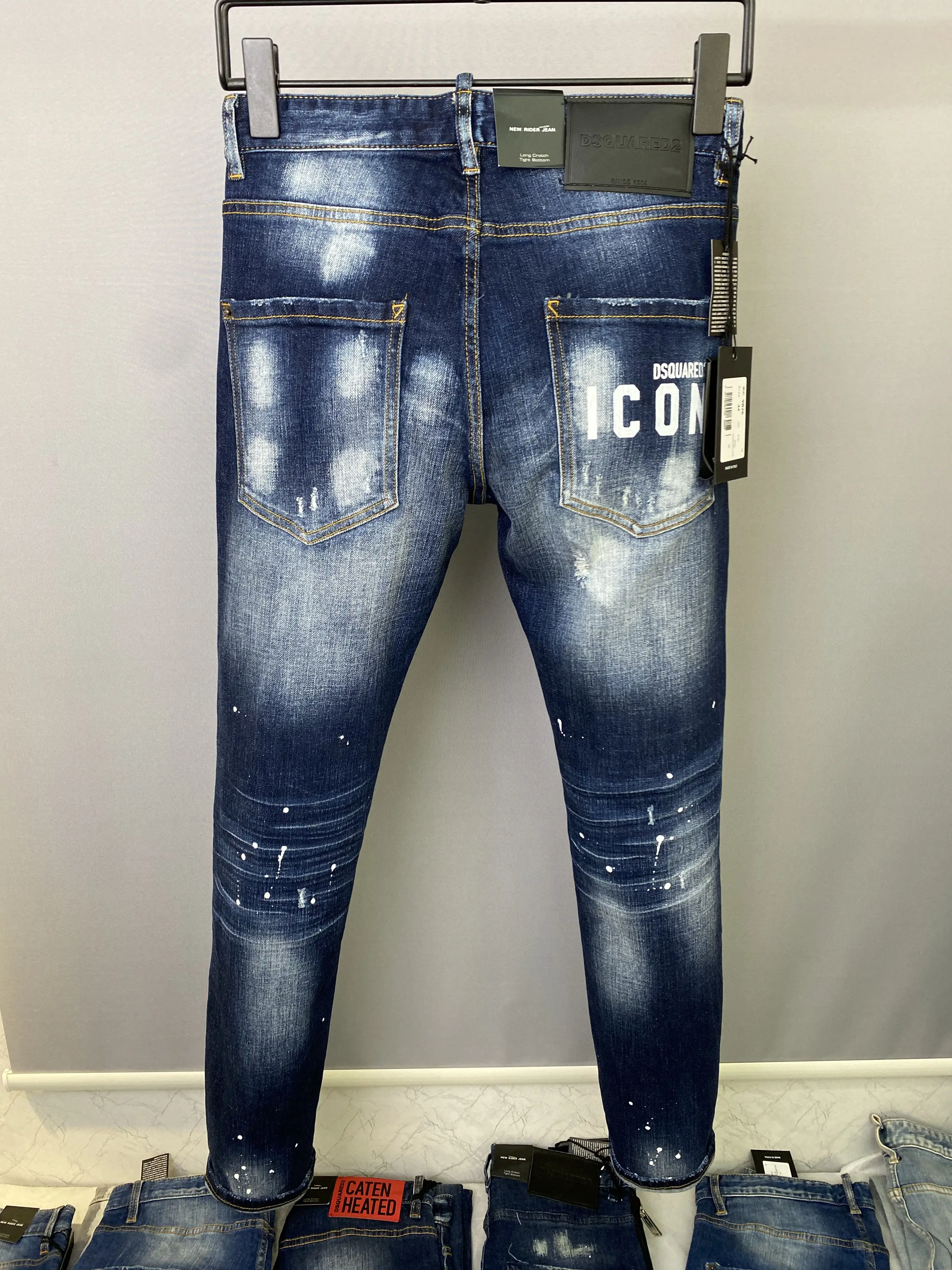 Italy Dsquared2 Men Jeans Pants 2022 Spring Hip Hop Streetwear Straight  Slim Pants Men Harajuku Fashion Casual Jeans Pants Men|Jeans| - AliExpress