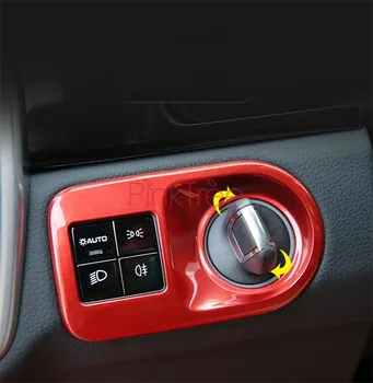 

For Porsche Cayenne 2018 2019 Car Headlight Switch and Engine Start Stop Button Frame Cover Stickers Car Accessories