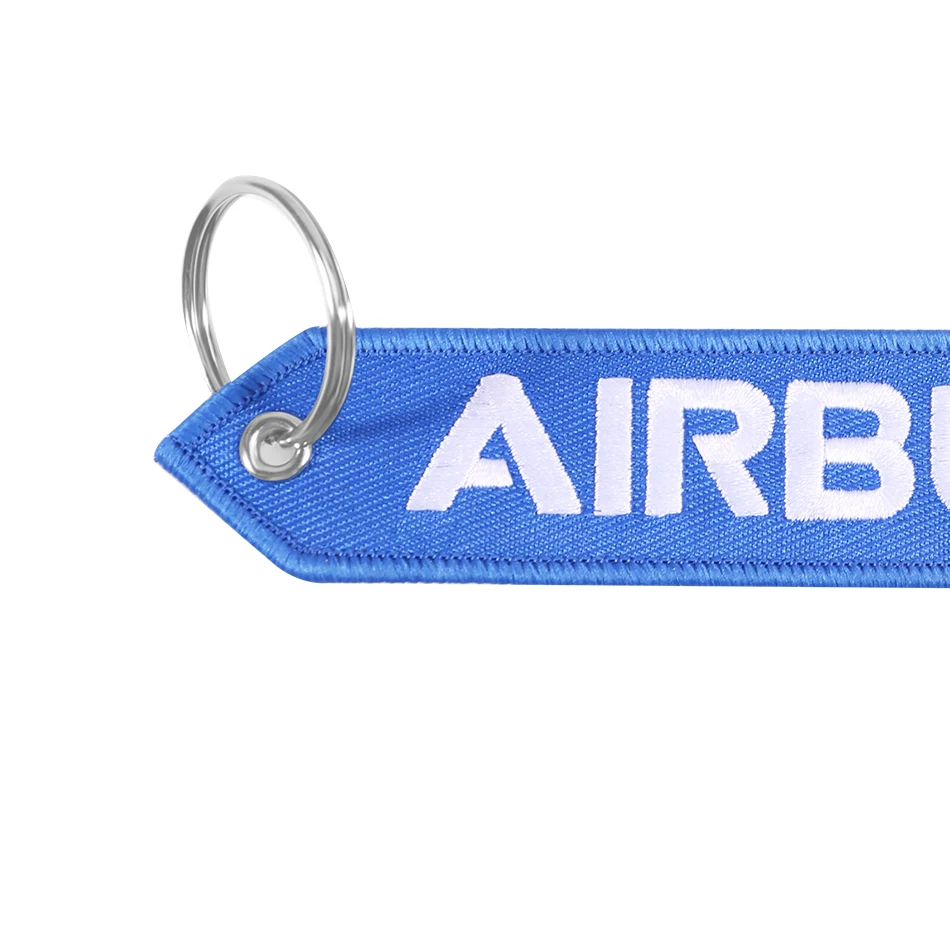 AIRBUS Keychain Phone Straps Double-sided Embroidery A320 Aviation Key Ring Chain for Aviation Gift Strap Lanyard for Mobile (4)