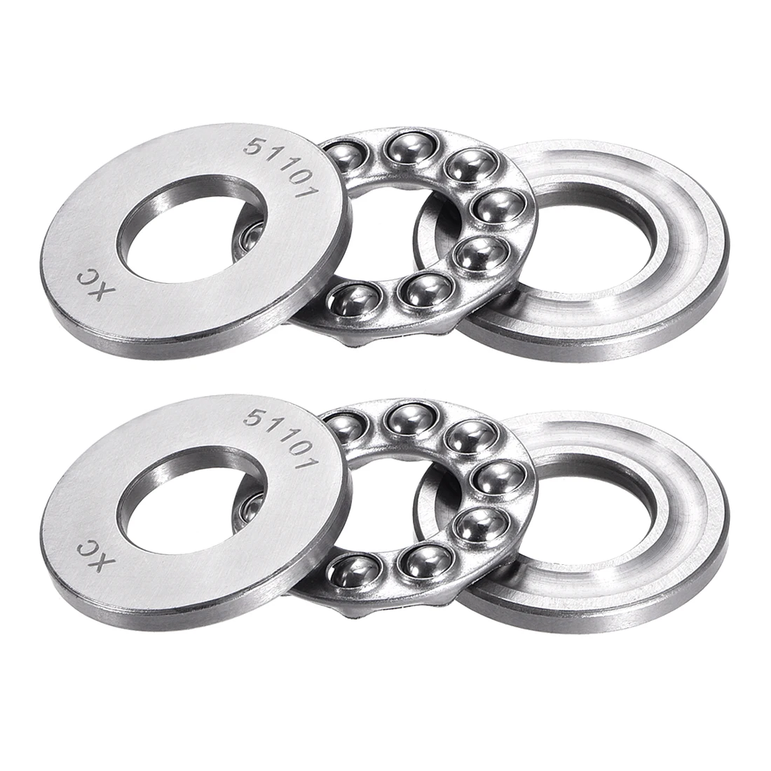 

uxcell 2pcs 51101 Single Direction Thrust Ball Bearings Flat Seat Chromium Steel 12x26x9mm