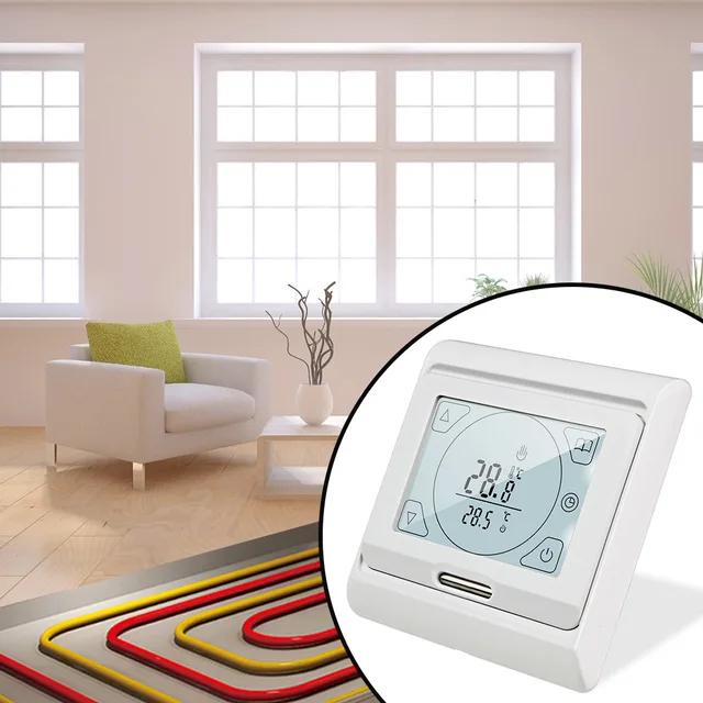 Programmable Digital Thermostat Floor Heating  Floor Heating Controller  Thermostat - Temperature Controller - Aliexpress