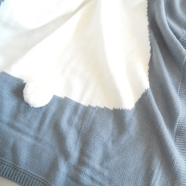 Детское одеяло s новорожденный пеленание ребенка обёрточная бумага вязаное одеяло для ребенка кролик мультфильм плед младенческой малыша постельные принадлежности пеленание