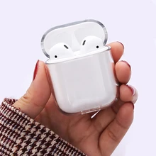 Прозрачная Беспроводная зарядка для наушников, чехол для Apple AirPods 1 2 Pro, Чехлы, Жесткий ПК, Bluetooth, коробка, гарнитура, прозрачная защитная