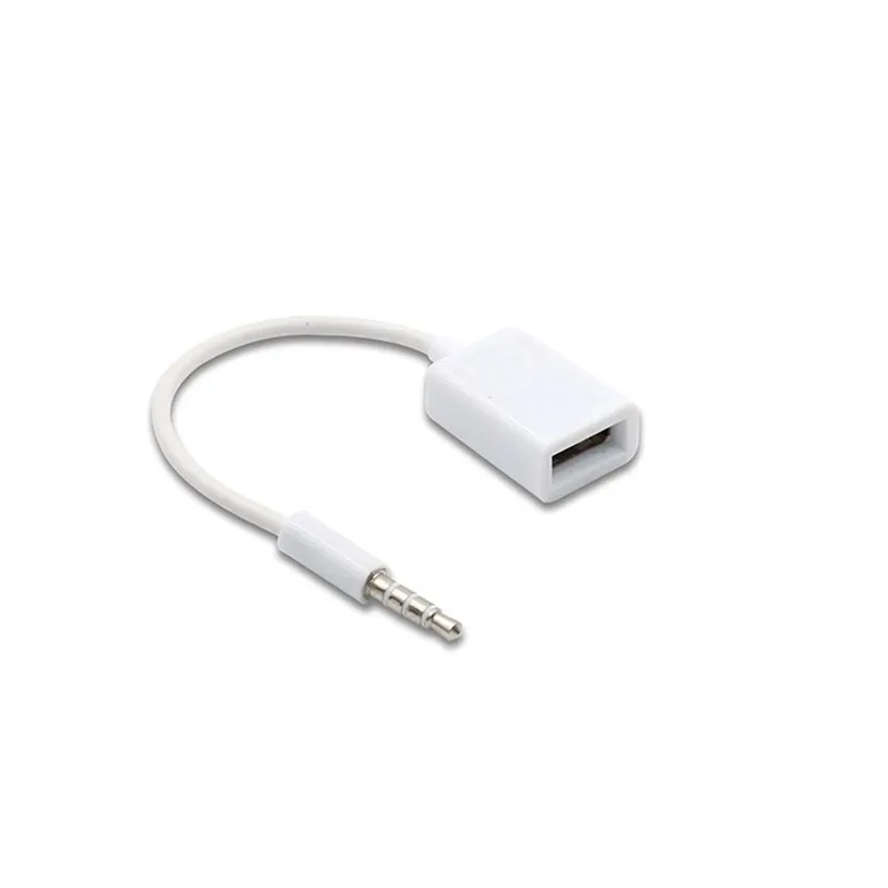 Автомобильный MP3 3,5 мм AUX аудио соединительный кабель разъем для USB 2,0 Женский кабель для наушников Высокое качество ПВХ для автомобиля