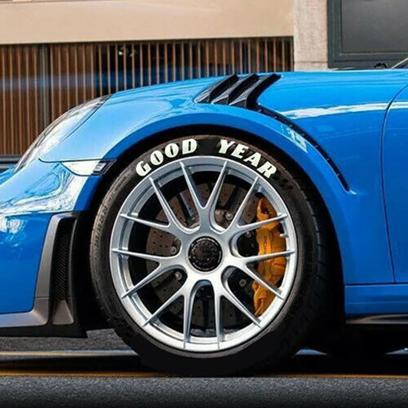 

Smooth Tire Lettering Stickers Accessory Exterior Kit Auto Wheel Decal