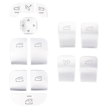 

Car Window Switch Button Cover Glass Lift Switch Sticker for Mercedes-Benz A-Class 2019-2020 B-Class GLB 2020