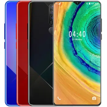 

M60 + 6.7 Water Drop Screen 2 + 18GB True Fingerprint Mobile Phone Facial Recognition Battery 4800mAh Android 10.0 Smart Phone