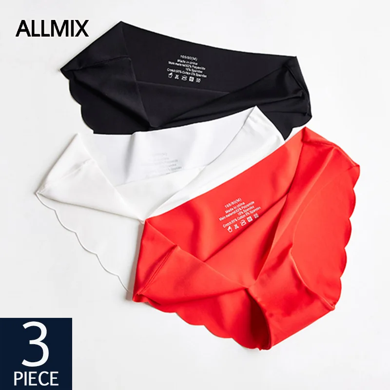 Соблазнительные женские бесшовные трусики ALLMIX 3 шт./лот комплект нижнего белья