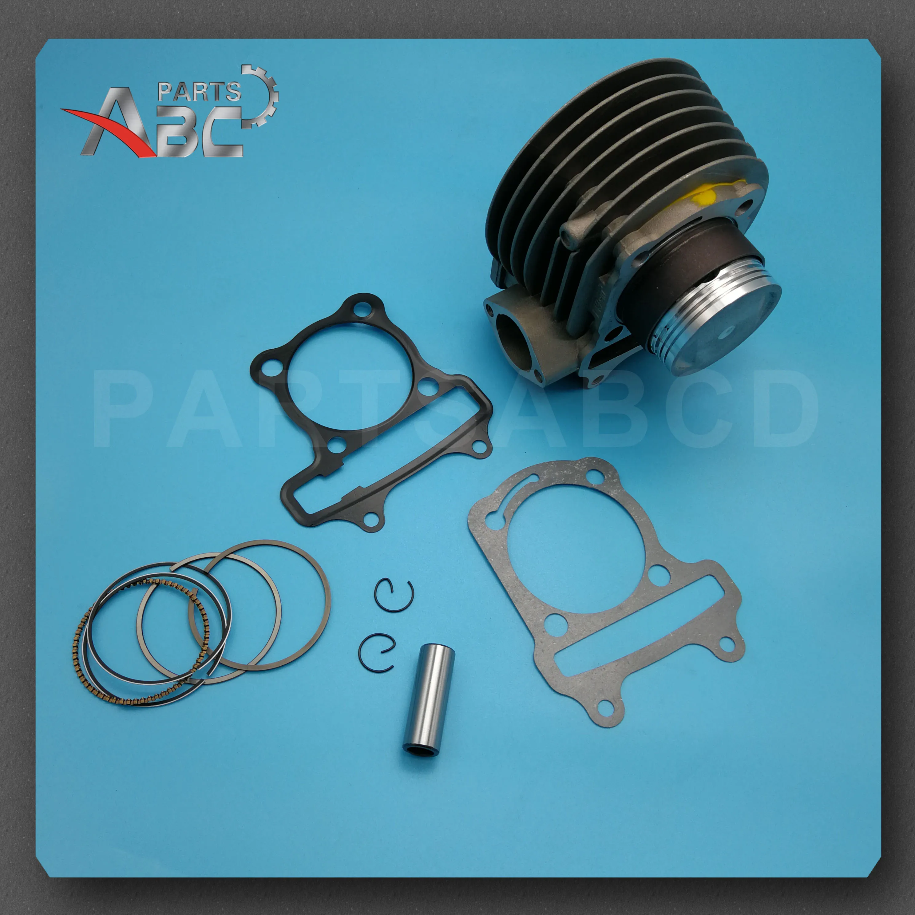 57.4mm Bore Cylinder Kit Piston Kit Cylinder block Assembly for GY6 150cc Engine ATV Go Kart Mope UTV