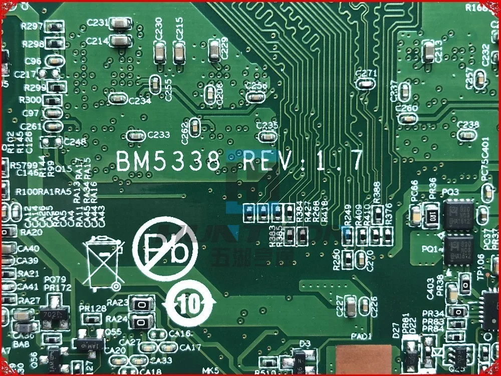 Высокое качество BM5338 REV1.7 для lenovo Flex 10 материнская плата для ноутбуков FRU: 5B20G39150 SR1W4 N2830 cpu 4GB RAMs полностью протестирована