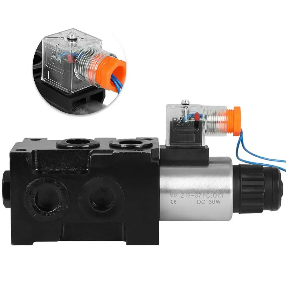 Hydraulic6portSolenoidDiverterSelectorValve12V13gpmHSV6C1