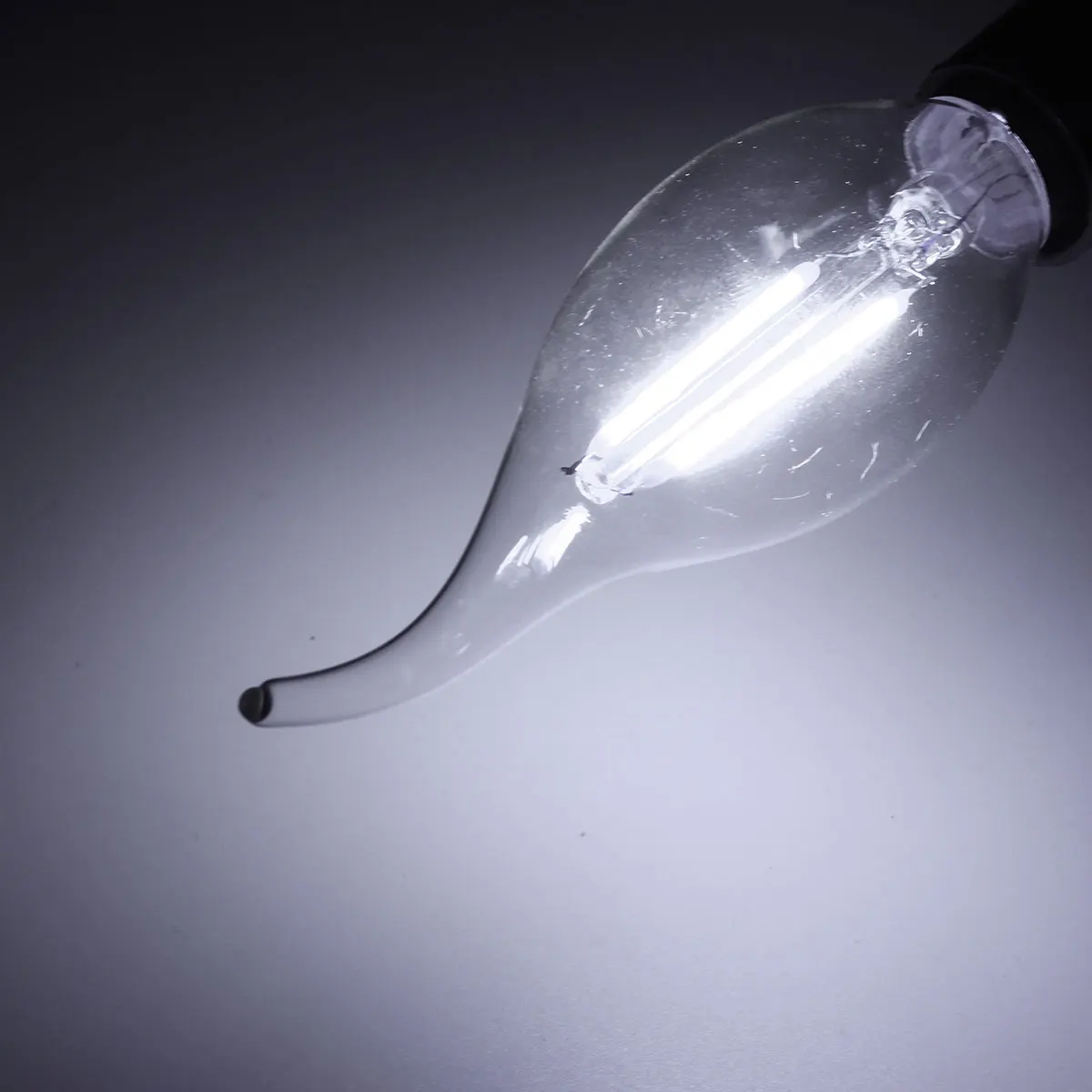 2 Вт Светодиодный светильник в виде свечи, винтажная лампа E14 110 В, светодиодный шар, декоративный 2 Вт, светодиодный светильник Эдисона