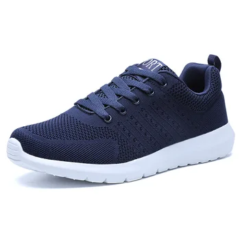 

2019 New Summer Breathable Men Shoes Running Shoes Men Fashions Male Mesh Shoes Men Sneakers Big Size Zapatillas Hombre Blue
