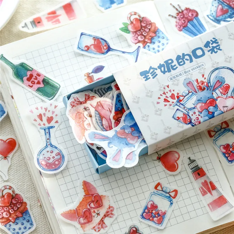 Imixlot 40Pcs/Box Forest Theme Stickers Diary DIT Decorative Plant Crafts Scrapbooking Lable Sealing | Дом и сад