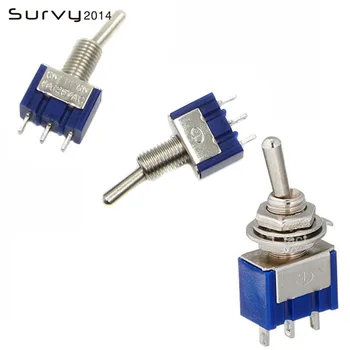 

5pcs 3 Position 2P2T DPDT ON-OFF-ON Miniature Mini Toggle Switch MTS-103/102 diy electronics