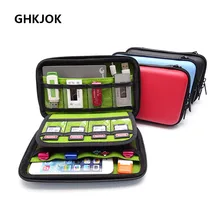 Чехол для внешнего аккумулятора, Жесткий Чехол для 2,5, сумка для жесткого диска, USB кабель, внешний чехол для хранения SSD HDD, сумка для хранения