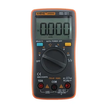 

Professional Digital Multimeter AN8002 LCD Display Digital Multimeter 6000 Counts AC/DC Ammeter Voltmeter Ohm Meter Tester