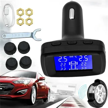 

Wireless cigarette lighter tire pressure detector CPU 3.2GHZ 4 cores 4 threads USB interface Real-time monitoring Universal