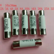 180 шт 500V 4A 10mm x 38mm керамический предохранитель порошок