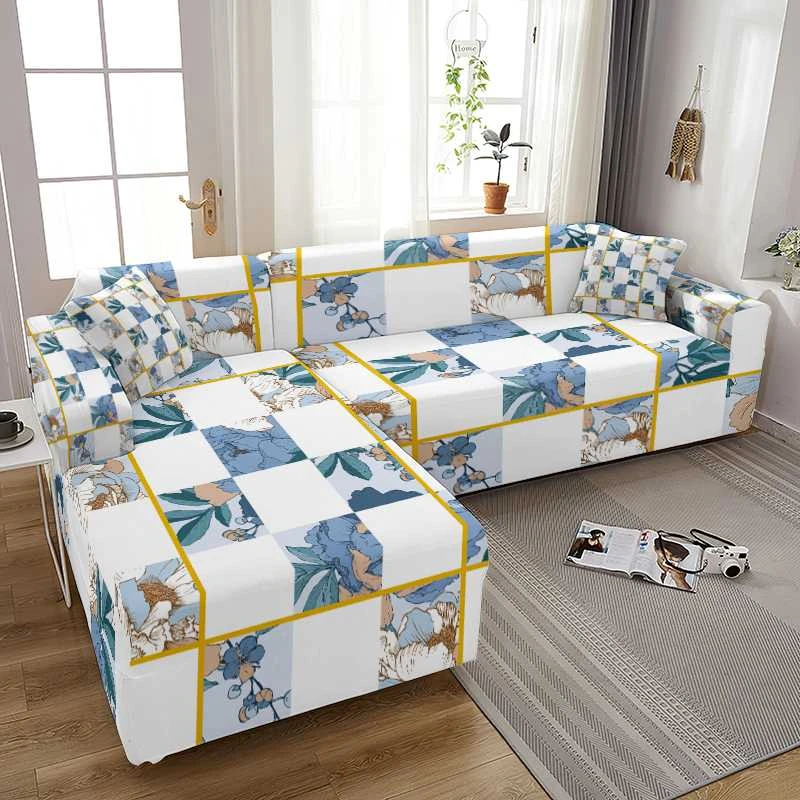 Geometric Elastic Sofa Covers For Living Funda De Sofá 