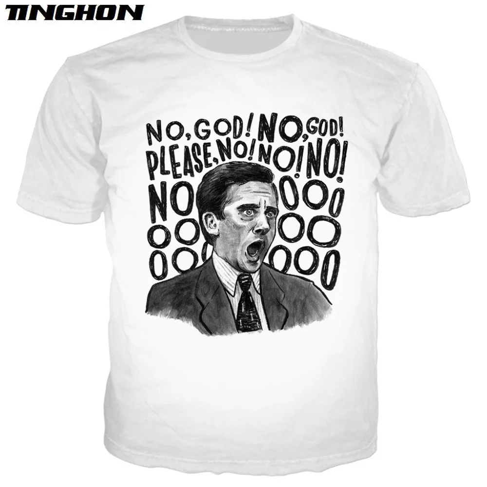XS 7XL Многоликий Michael Скотт милые рубашки с коротким рукавом футболки принтом