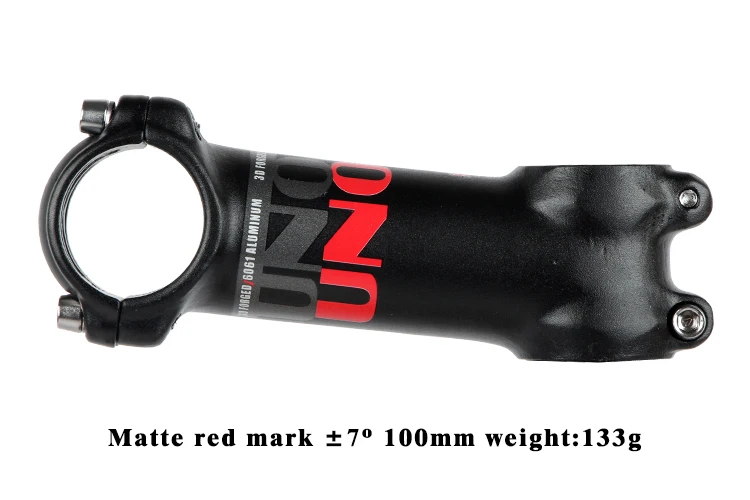 7 Degree matte 100mm UNO вынос руля для велосипеда-7 17 градусов Сверхлегкий Алюминиевый 7050 Красной отметке 31,8 мм: 60, 70, 80, 90, 100 110 120 130 мм стержень для дорожного велосипеда king из алюминиевого сплава - Цвет: 7 Degree matte 100mm