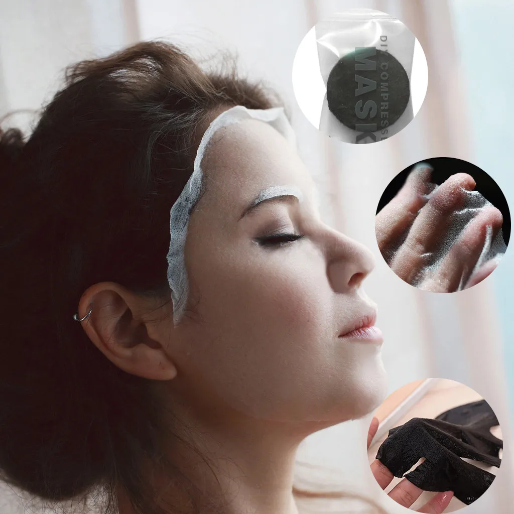 

Compressed Facial Mask Sheet Beauty DIY Disposable Mask Paper Deep Facial Cleansing ,asks Purifying Peeling Natural Cotton