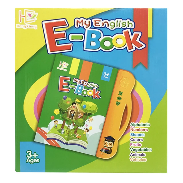 NEW Baby Learning Toys English Early Education Machine Children Touch Reading Book E-Book For 2-6Y Baby Kids Learn Knowledge Toy 1