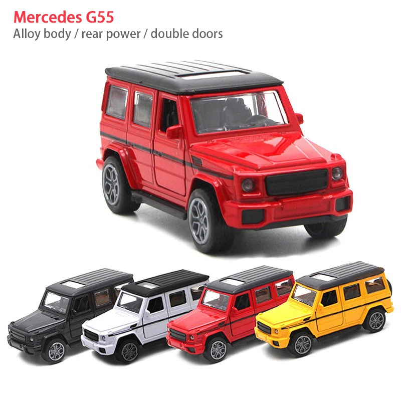 Игрушечный светильник из 1:32 сплава для автомобиля Benz G55 SUV Jeep AMG Модель мальчика Рождественский подарок игрушки для детей