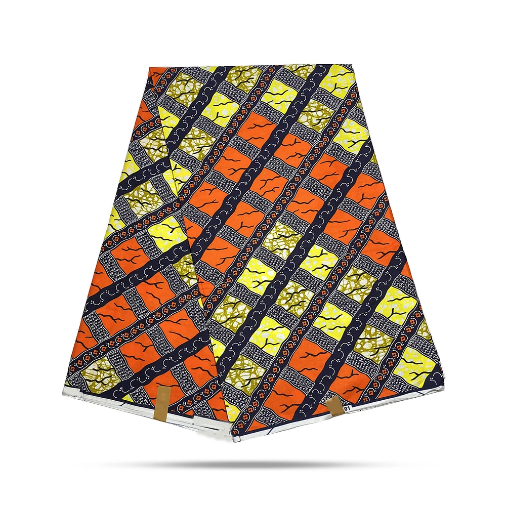 

Ankara wax high quality African print fabric 100% cotton Nigeria style 2020 tissue beautiful design real wax 6 yards