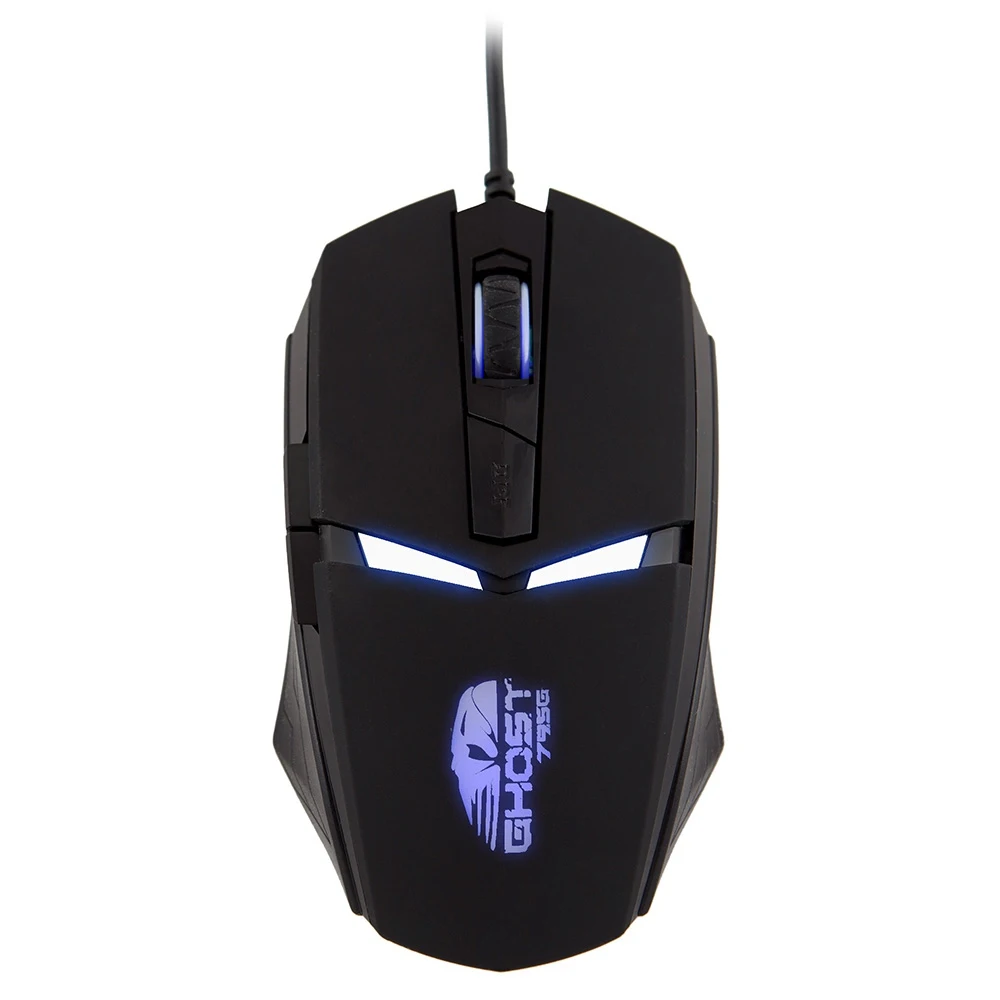 Мышь Oklick 795G GHOST черный оптическая(2400dpi) USB игровая(5but