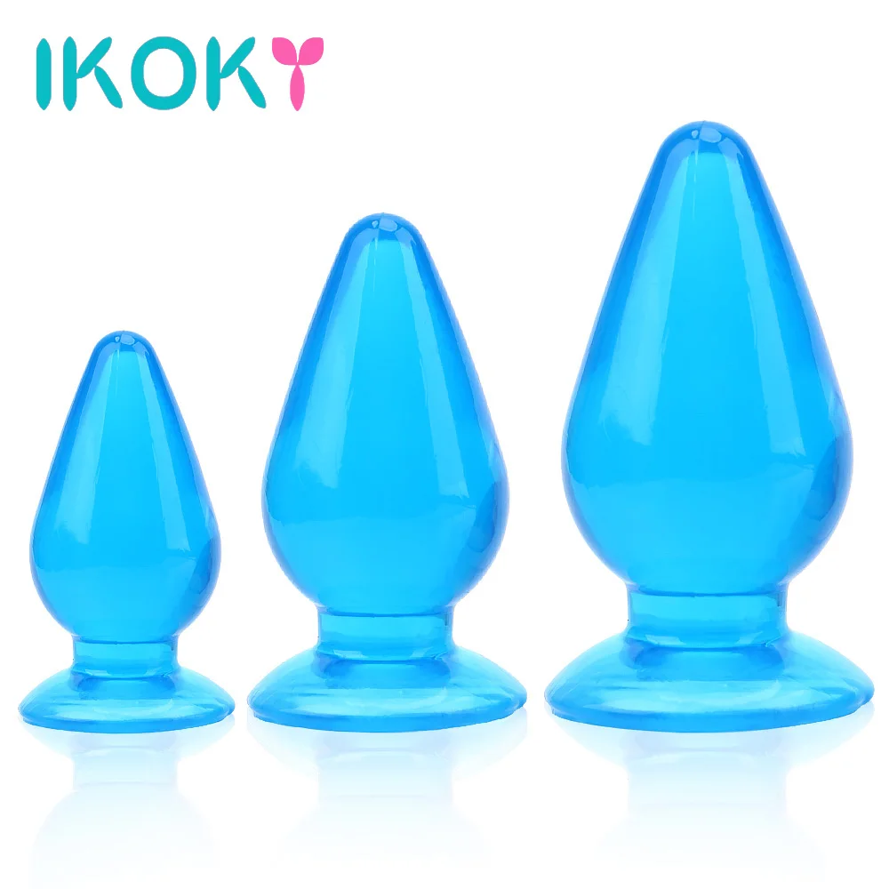 IKOKY Grouss Perlen Prostata Massager Anal Plug Riseg Gréisst Anus Stimulator Anus Plugs Erotesch Spillsaachen Fir Männer Fraen Sex Shop_voghion.com