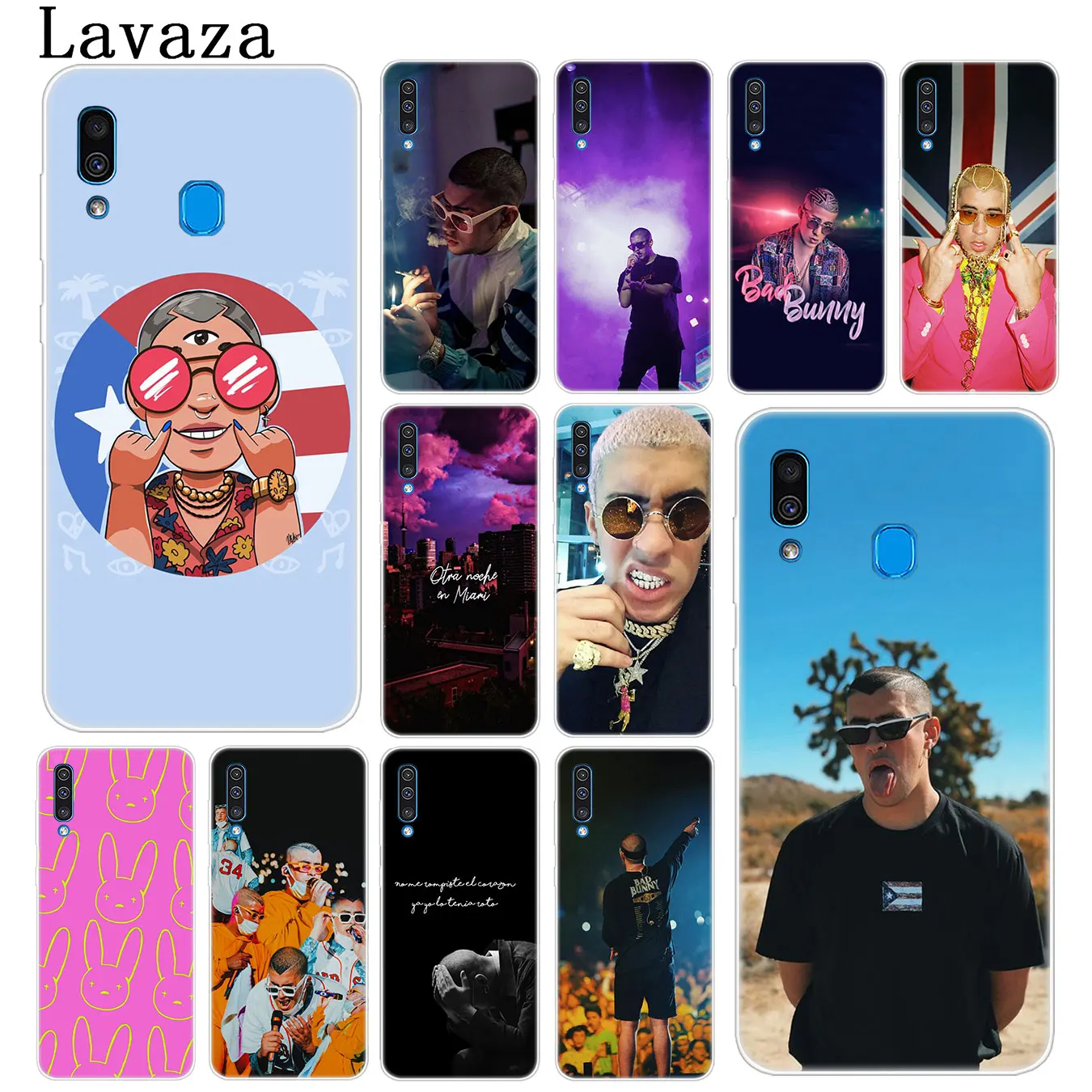 Lavaza плохой кролик рэп певицы жесткий чехол для телефона samsung Galaxy A10 A20 A30 A40 A50 A60 A70 M40