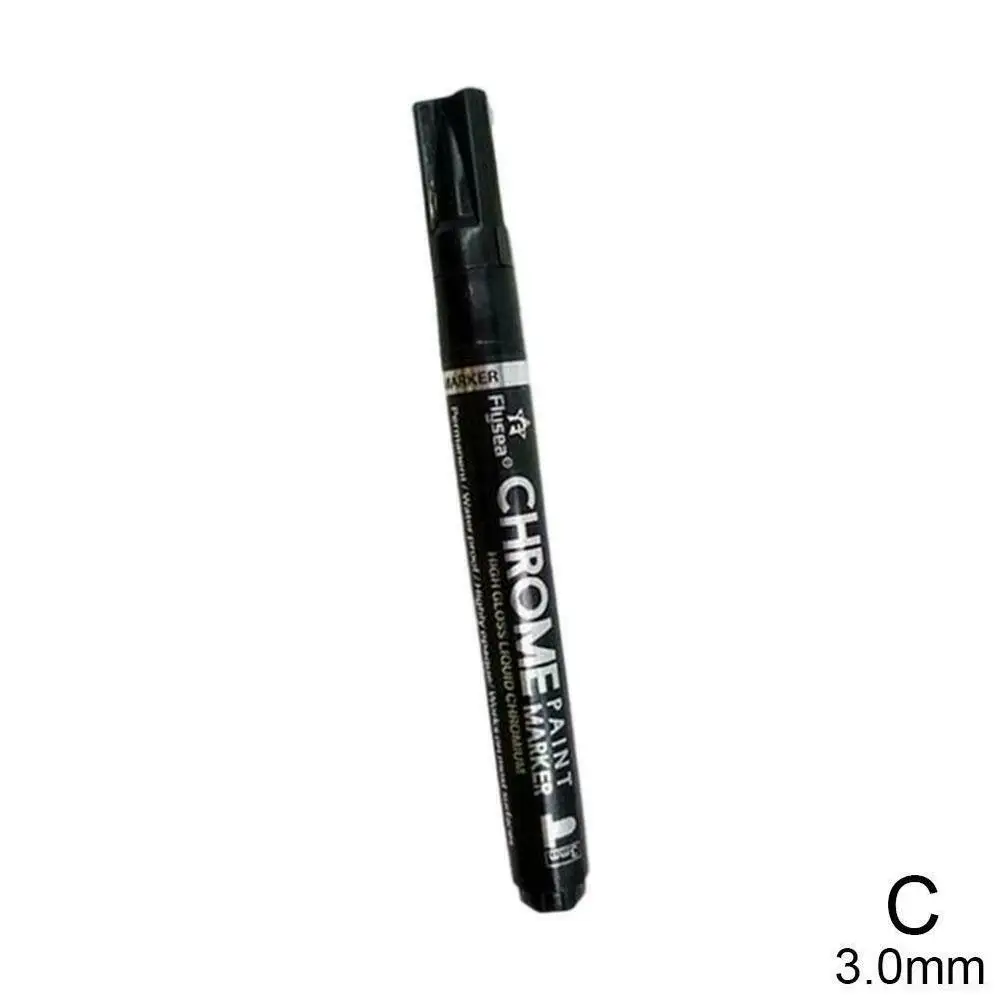 Liquid Chrome Marker Pens0.7mm/ 1mm/3mm Silver Pump Paint for