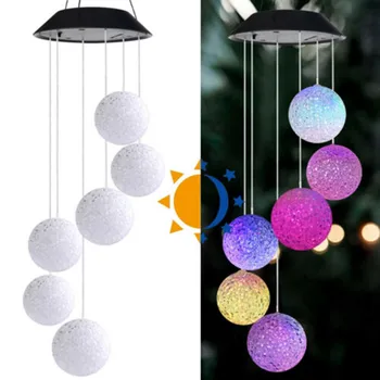 

LED Solar Powered Butterfly Wind Chimes Light Home Garden Hanging Lamp Decor Outdoor Solar Butterfly Wind Chime New #R40