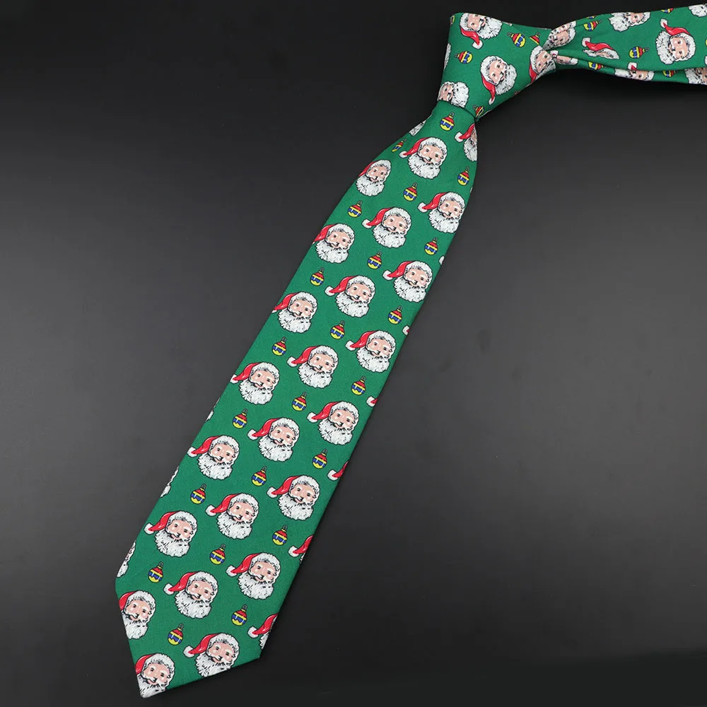 Cotton Tie 1 Рождественская блестящая Снежинка, галстук с животным принтом, 8 см, 9 см, 10 см, супер качество, полиэстер, хлопчатобумажный галстук для мужчин, вечерние, для ужина, подарок, аксессуар - Цвет: Cotton Tie 1